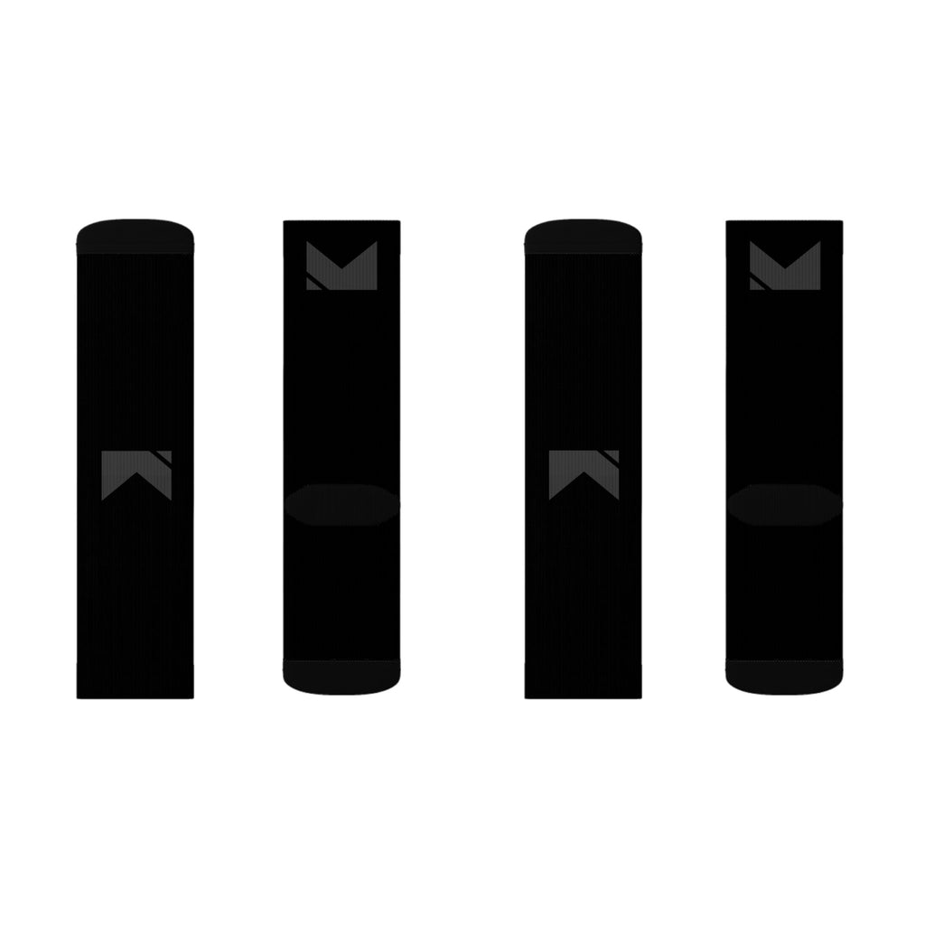 Classic 100% Cotton Black Socks