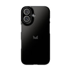Black — Slim Matte Protective Phone Case (Compatible with iPhone only)