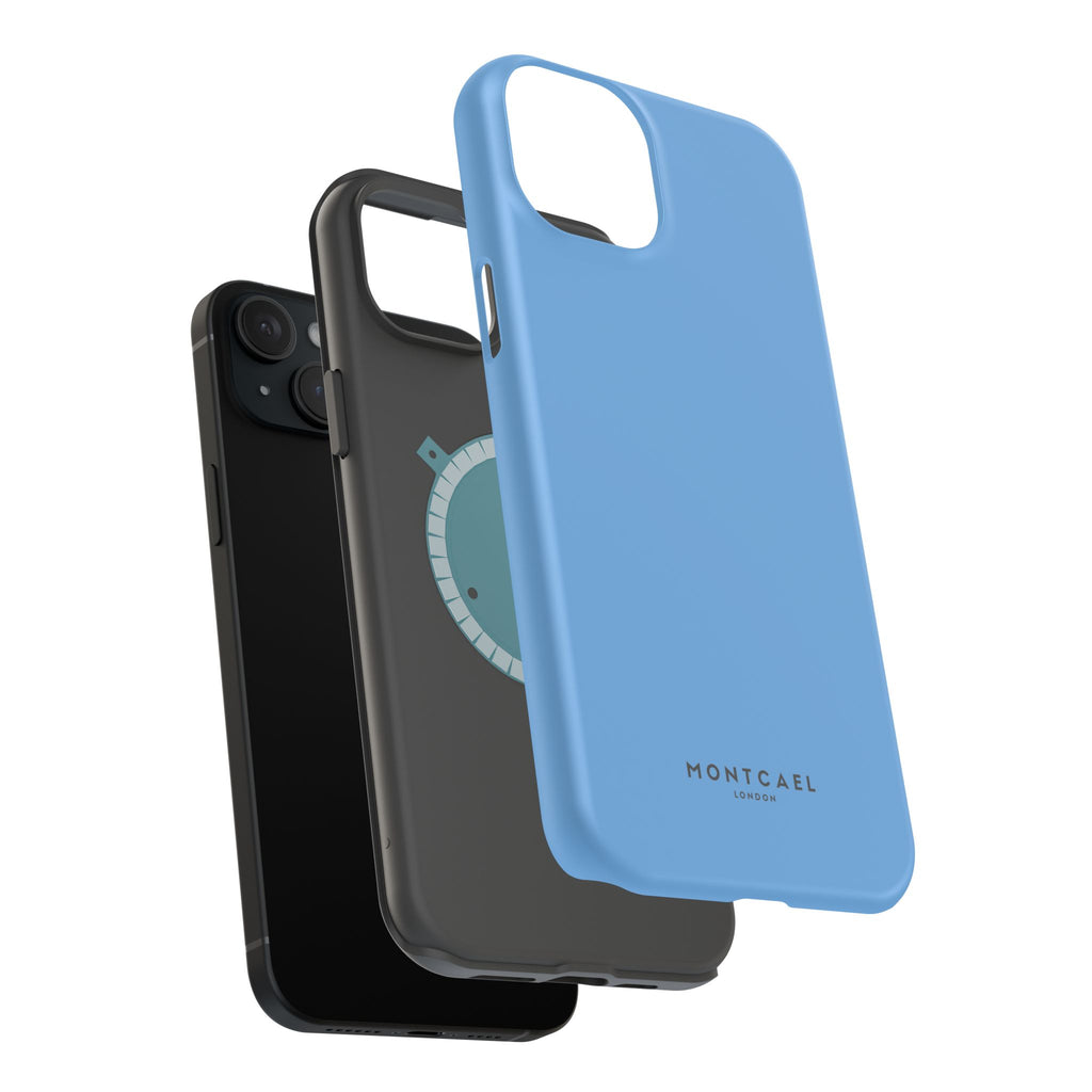 Light Blue — Magnetic Impact-Resistant Phone Case — Slim Shockproof MagSafe-Compatible (Compatible with iPhone and Samsung only)