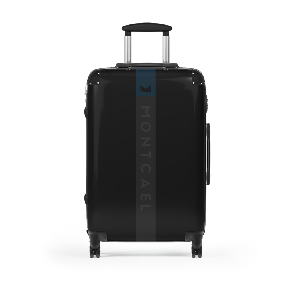 Black (S, M, L) — Carry-On Suitcase – Sleek Black Hardshell Spinner with Telescoping Handle