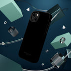 Black — Magnetic Impact-Resistant Phone Case — Slim Shockproof MagSafe-Compatible (Compatible with iPhone and Samsung only)