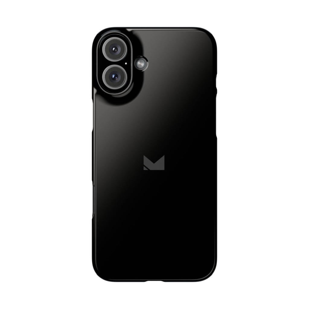 Black — Slim Matte Protective Phone Case (Compatible with iPhone only)