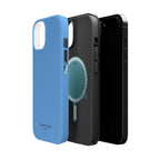 Light Blue — Magnetic Impact-Resistant Phone Case — Slim Shockproof MagSafe-Compatible (Compatible with iPhone and Samsung only)