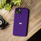 Purple — Slim Matte Protective Phone Case (Compatible with iPhone only)