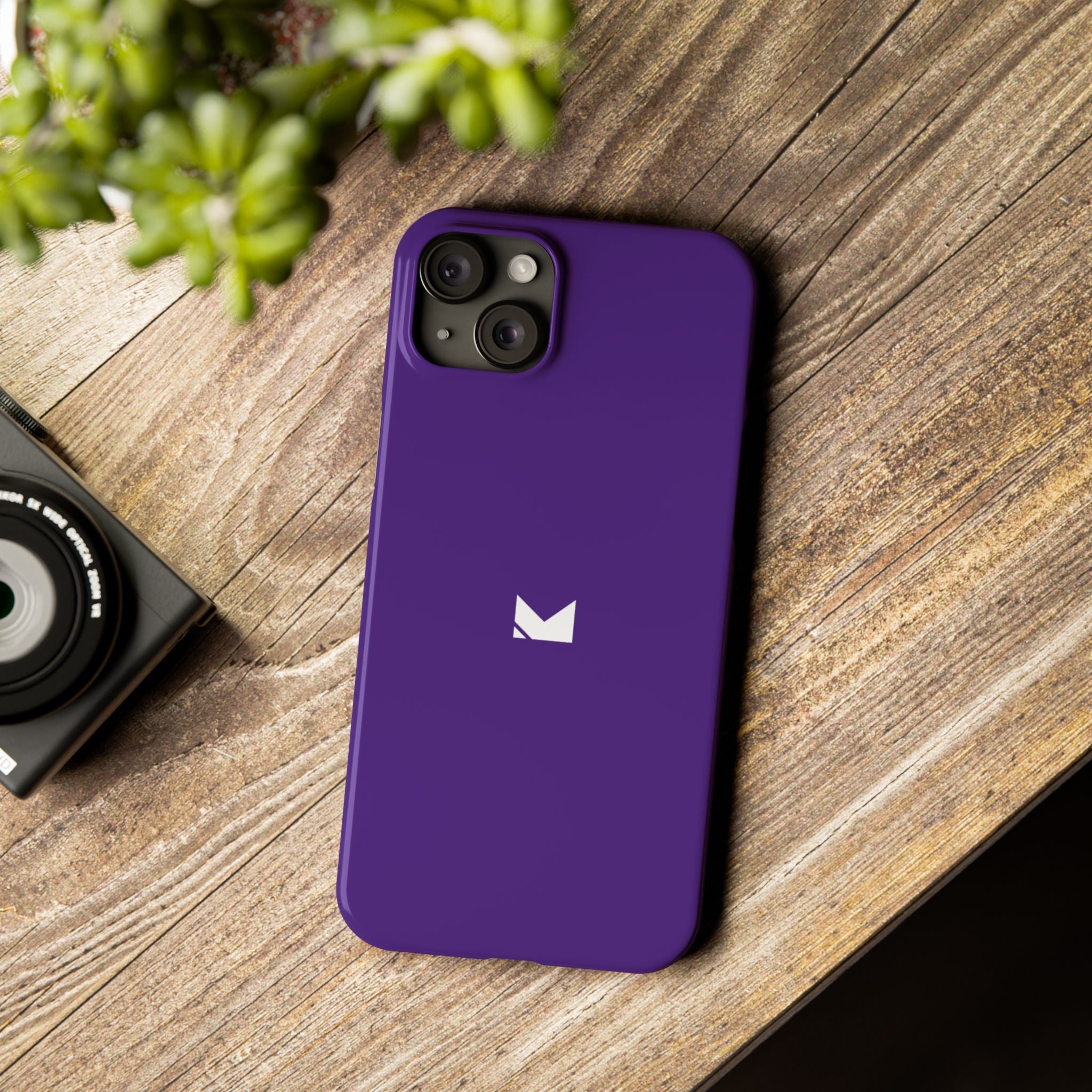 Purple — Slim Matte Protective Phone Case (Compatible with iPhone only)