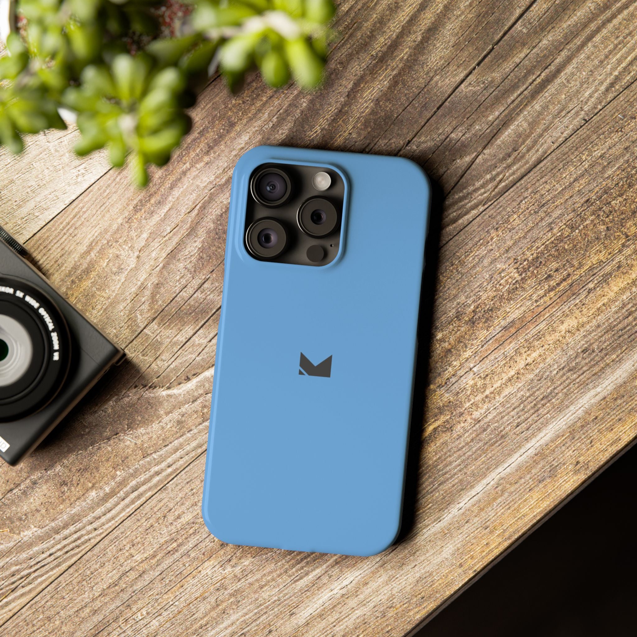Light Blue — Slim Matte Protective Phone Case (Compatible with iPhone only)