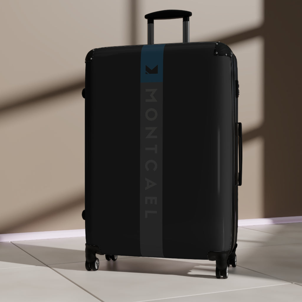 Black (S, M, L) — Carry-On Suitcase – Sleek Black Hardshell Spinner with Telescoping Handle