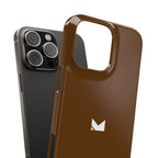 Brown — Slim Matte Protective Phone Case (Compatible with iPhone only)