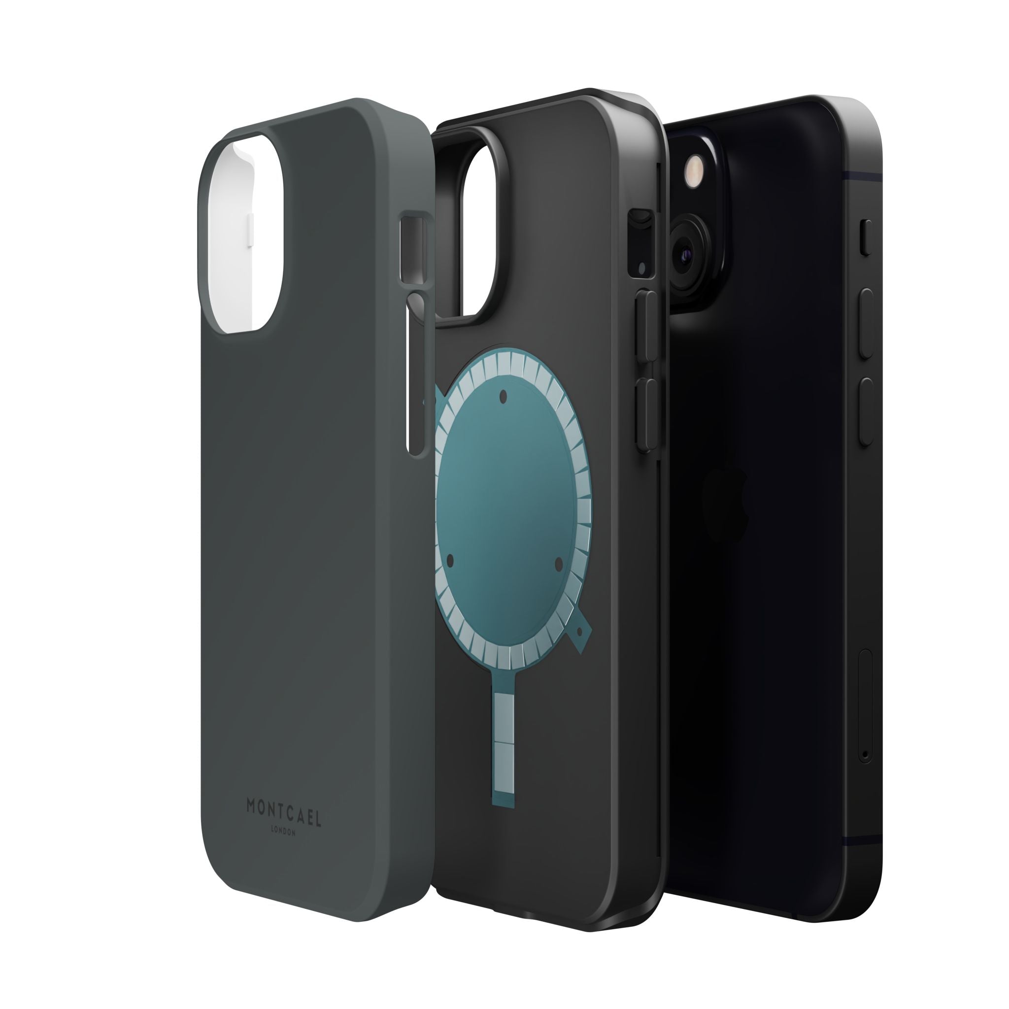 Dark Grey — Magnetic Impact-Resistant Phone Case — Slim Shockproof MagSafe-Compatible (Compatible with iPhone and Samsung only)