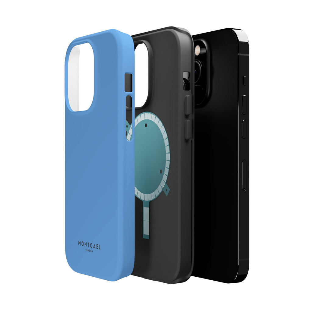 Light Blue — Magnetic Impact-Resistant Phone Case — Slim Shockproof MagSafe-Compatible (Compatible with iPhone and Samsung only)