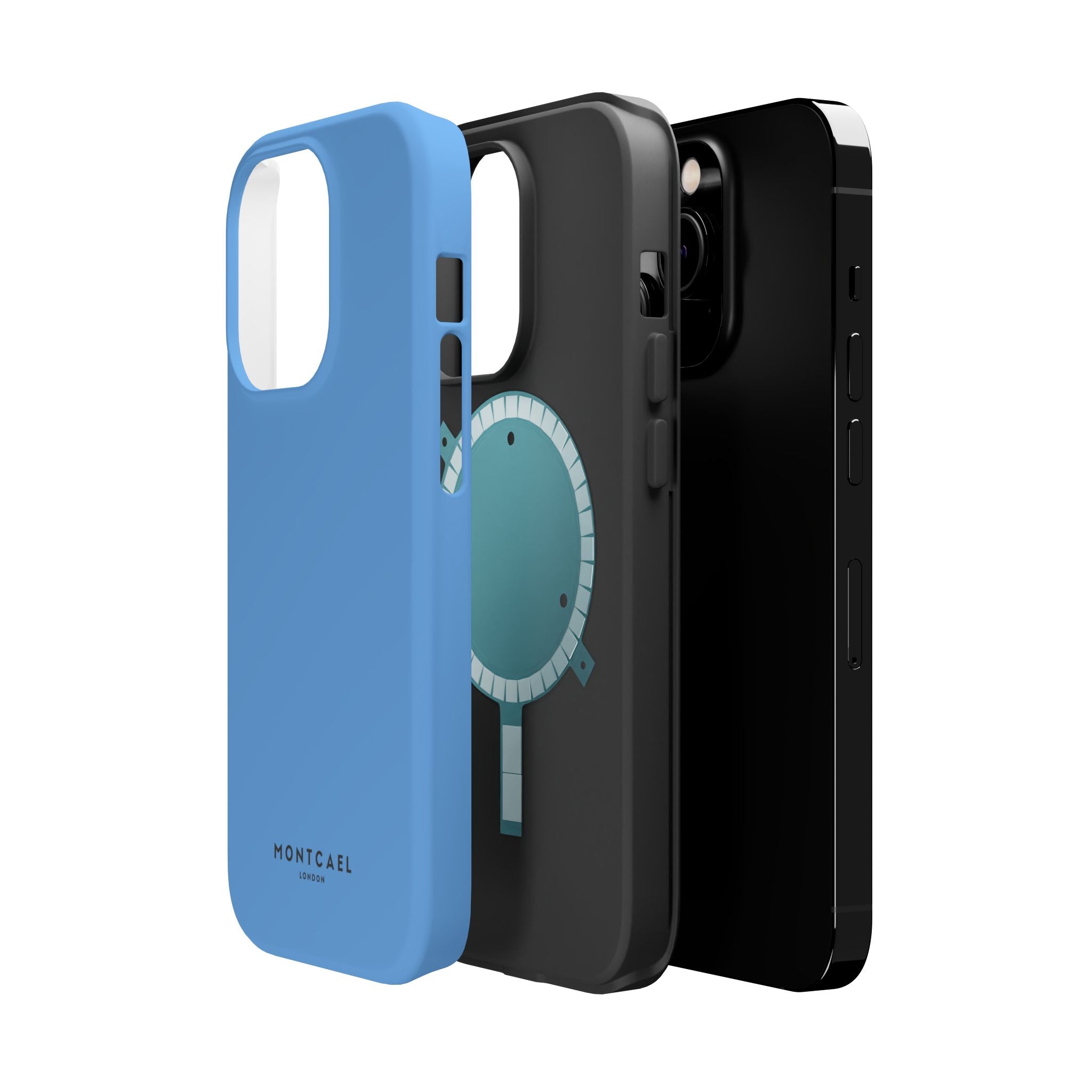 Light Blue — Magnetic Impact-Resistant Phone Case — Slim Shockproof MagSafe-Compatible (Compatible with iPhone and Samsung only)