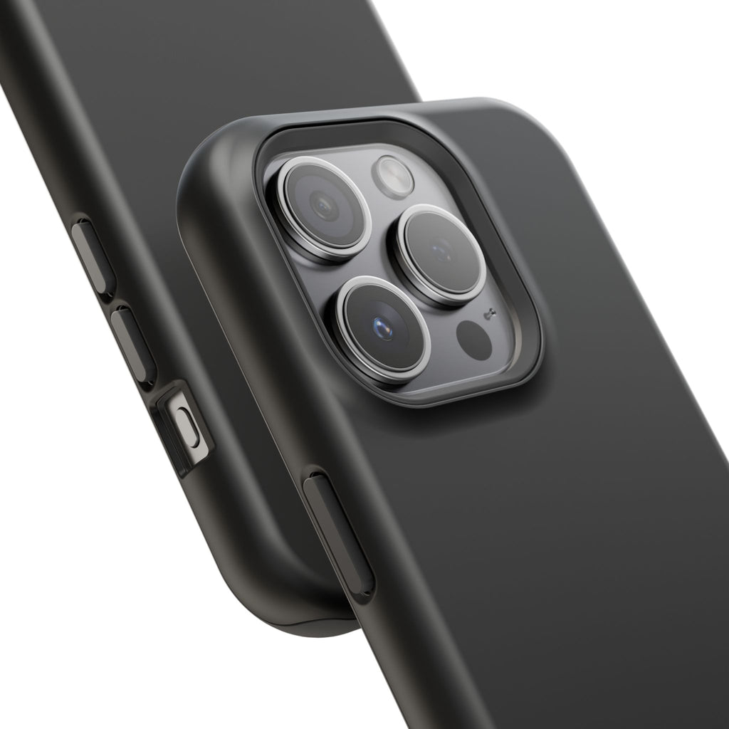 Black — Magnetic Impact-Resistant Phone Case — Slim Shockproof MagSafe-Compatible (Compatible with iPhone and Samsung only)