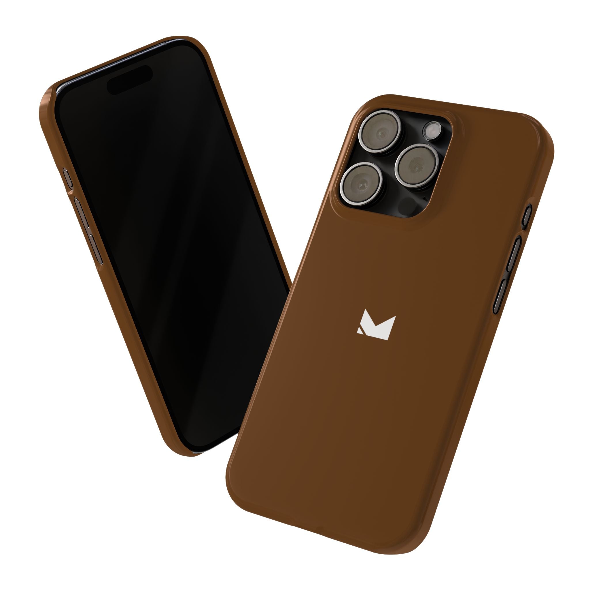 Brown — Slim Matte Protective Phone Case (Compatible with iPhone only)