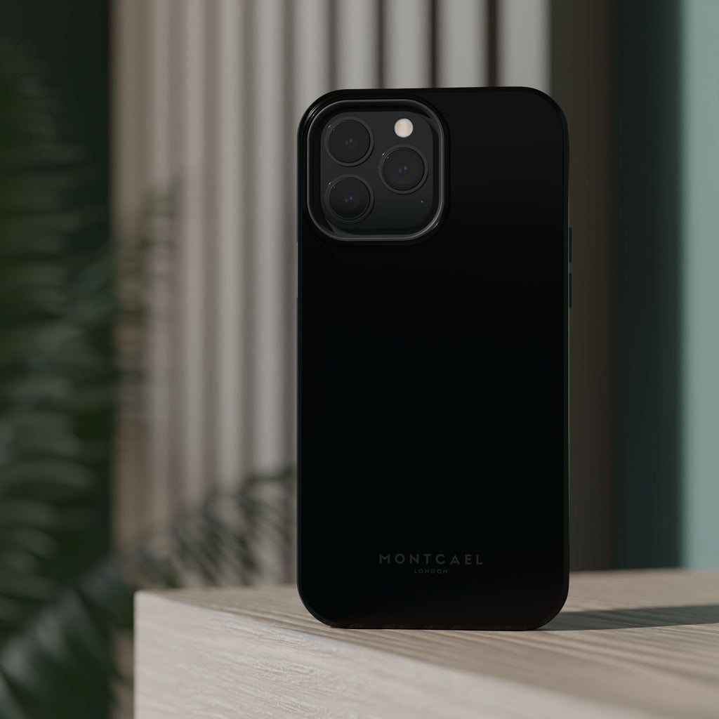 Black — Magnetic Impact-Resistant Phone Case — Slim Shockproof MagSafe-Compatible (Compatible with iPhone and Samsung only)