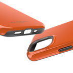Orange — Magnetic Impact-Resistant Phone Case — Slim Shockproof MagSafe-Compatible (Compatible with iPhone and Samsung only)