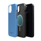 Light Blue — Magnetic Impact-Resistant Phone Case — Slim Shockproof MagSafe-Compatible (Compatible with iPhone and Samsung only)