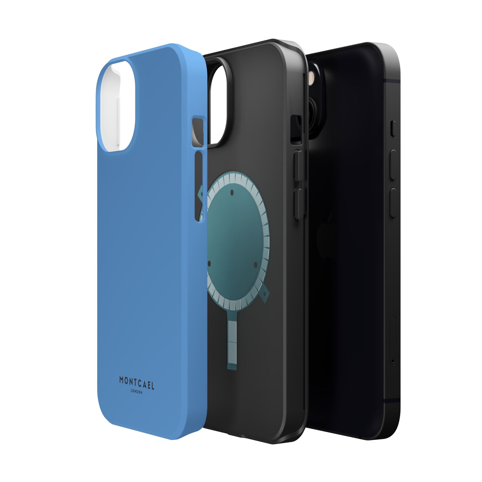 Light Blue — Magnetic Impact-Resistant Phone Case — Slim Shockproof MagSafe-Compatible (Compatible with iPhone and Samsung only)
