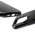 Black — Magnetic Impact-Resistant Phone Case — Slim Shockproof MagSafe-Compatible (Compatible with iPhone and Samsung only)