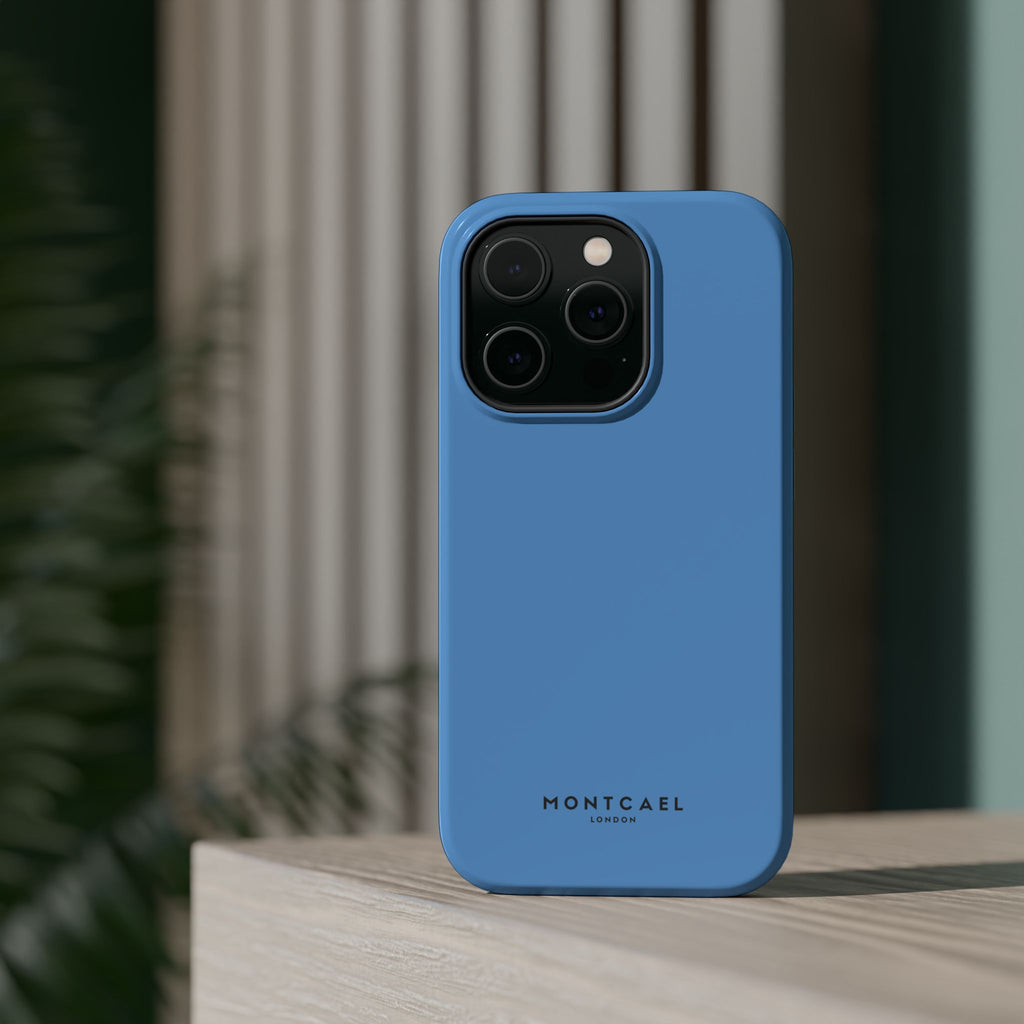 Light Blue — Magnetic Impact-Resistant Phone Case — Slim Shockproof MagSafe-Compatible (Compatible with iPhone and Samsung only)