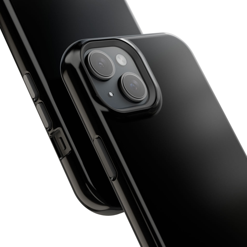 Black — Magnetic Impact-Resistant Phone Case — Slim Shockproof MagSafe-Compatible (Compatible with iPhone and Samsung only)