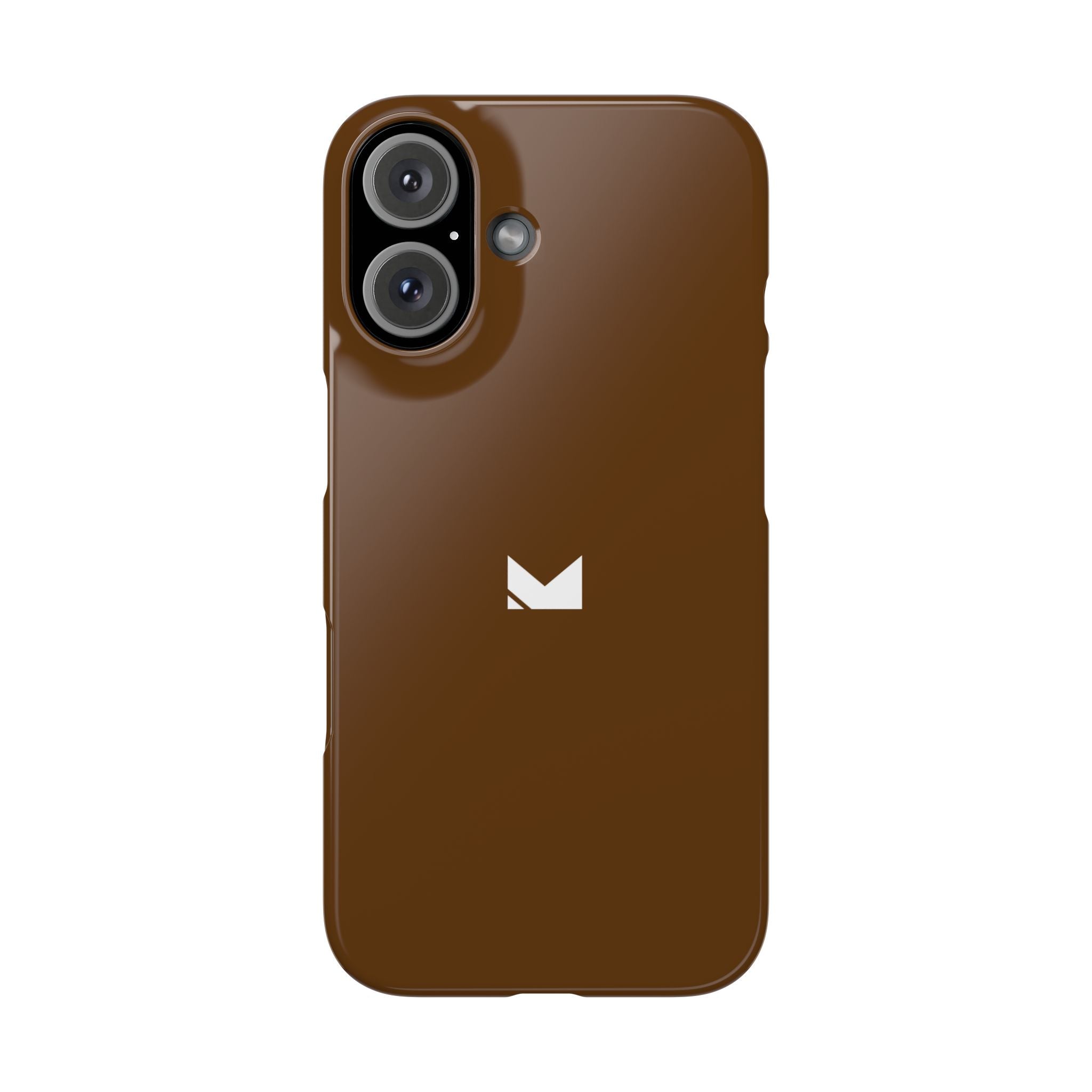 Brown — Slim Matte Protective Phone Case (Compatible with iPhone only)