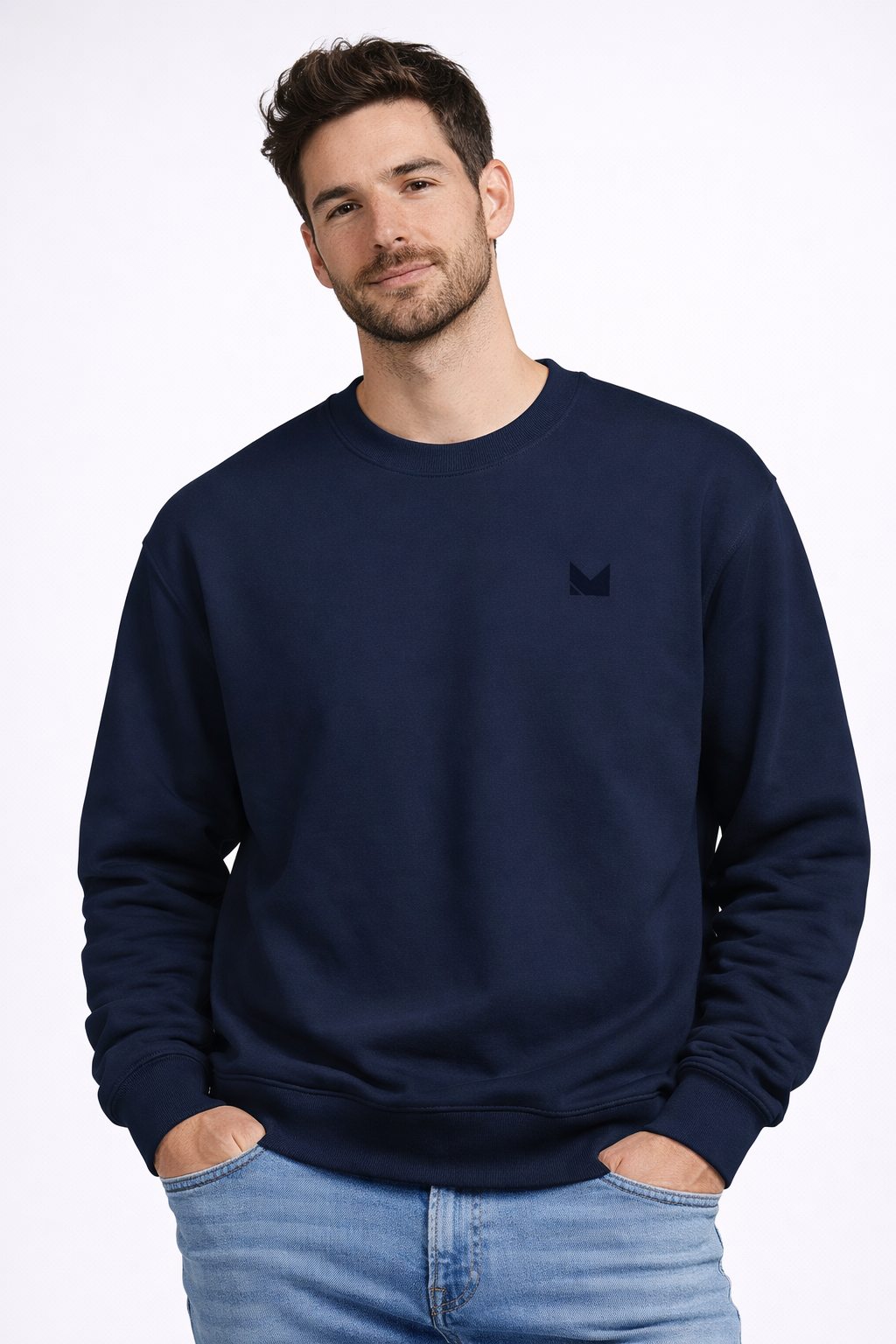 Classic Minimal Logo Crewneck Sweatshirt
