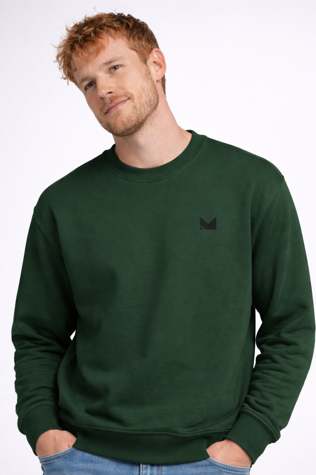 Classic Minimal Logo Crewneck Sweatshirt