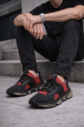 Mesh Athletic Sneakers — Red