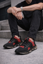 Mesh Athletic Sneakers — Red