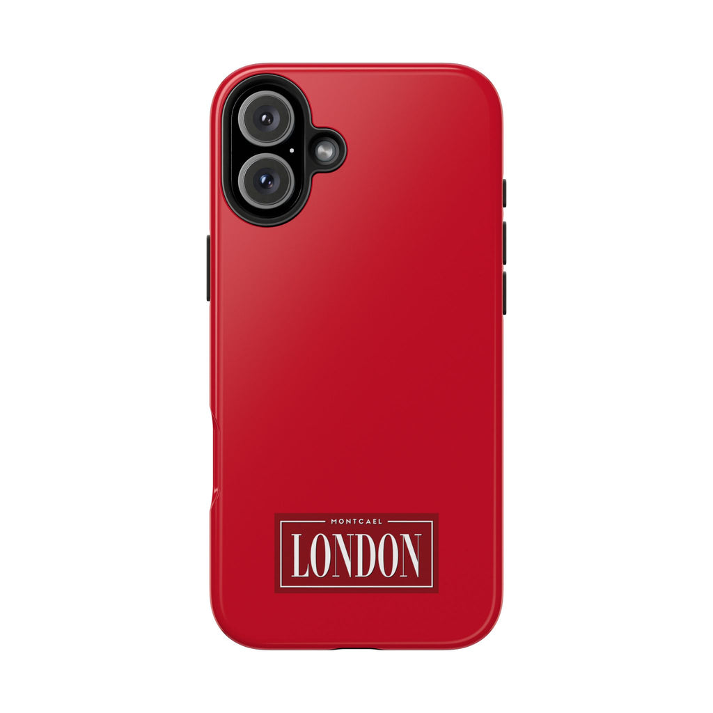 London City Tough Phone Case — Dark Red (Compatible with iPhone and Samsung only)