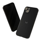 Black — Slim Matte Protective Phone Case (Compatible with iPhone only)