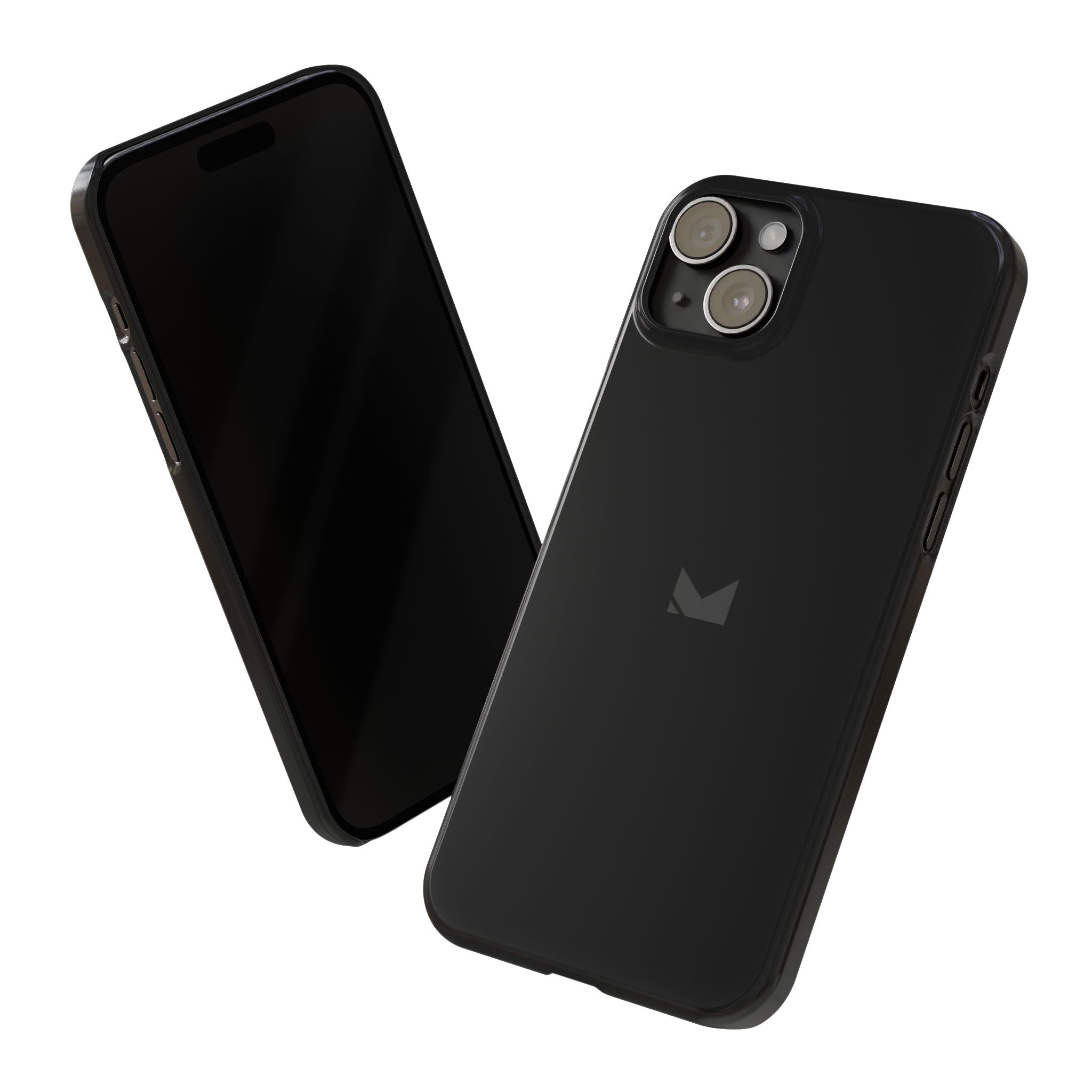 Black — Slim Matte Protective Phone Case (Compatible with iPhone only)