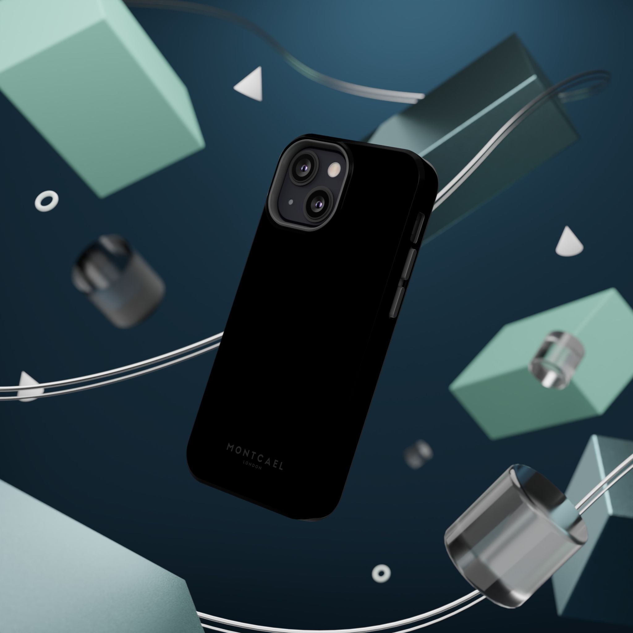 Black — Magnetic Impact-Resistant Phone Case — Slim Shockproof MagSafe-Compatible (Compatible with iPhone and Samsung only)