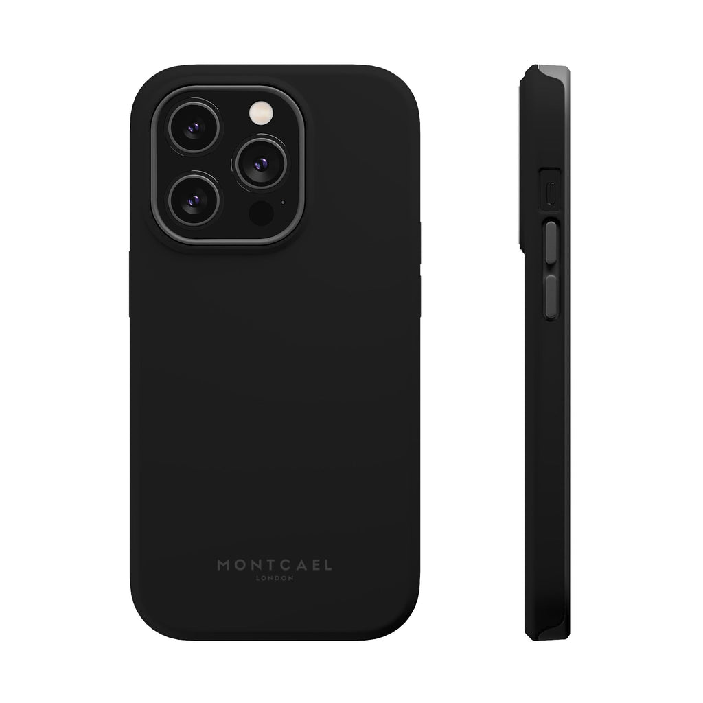 Black — Magnetic Impact-Resistant Phone Case — Slim Shockproof MagSafe-Compatible (Compatible with iPhone and Samsung only)