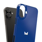 Dark Blue — Slim Matte Protective Phone Case (Compatible with iPhone only)