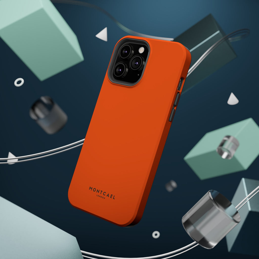 Orange — Magnetic Impact-Resistant Phone Case — Slim Shockproof MagSafe-Compatible (Compatible with iPhone and Samsung only)