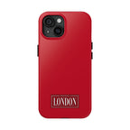 London City Tough Phone Case — Dark Red (Compatible with iPhone and Samsung only)