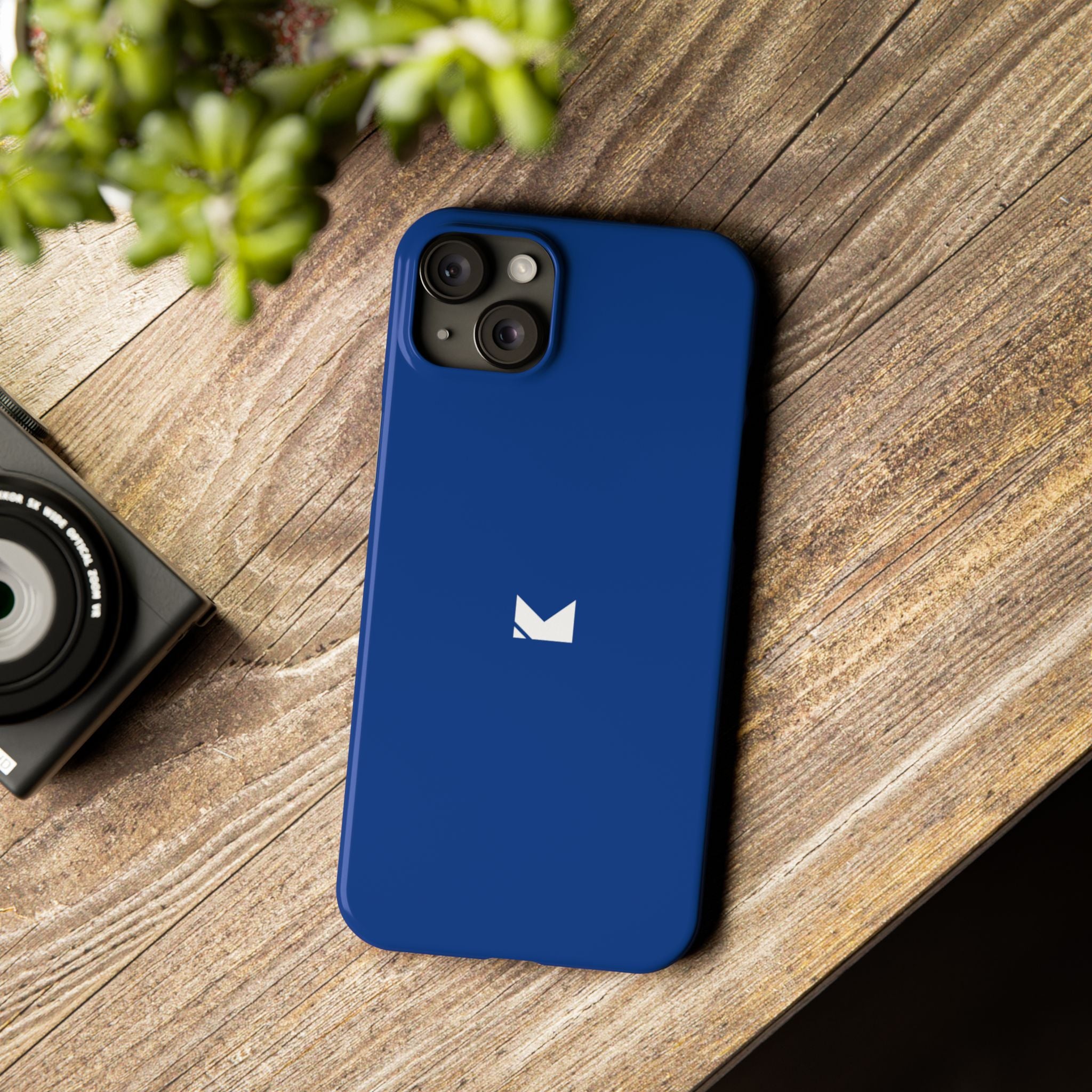 Dark Blue — Slim Matte Protective Phone Case (Compatible with iPhone only)