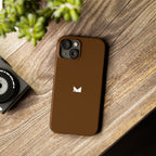 Brown — Slim Matte Protective Phone Case (Compatible with iPhone only)