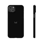 Black — Slim Matte Protective Phone Case (Compatible with iPhone only)