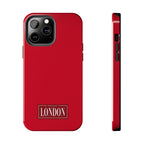 London City Tough Phone Case — Dark Red (Compatible with iPhone and Samsung only)