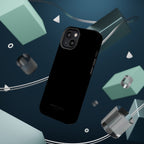 Black — Magnetic Impact-Resistant Phone Case — Slim Shockproof MagSafe-Compatible (Compatible with iPhone and Samsung only)