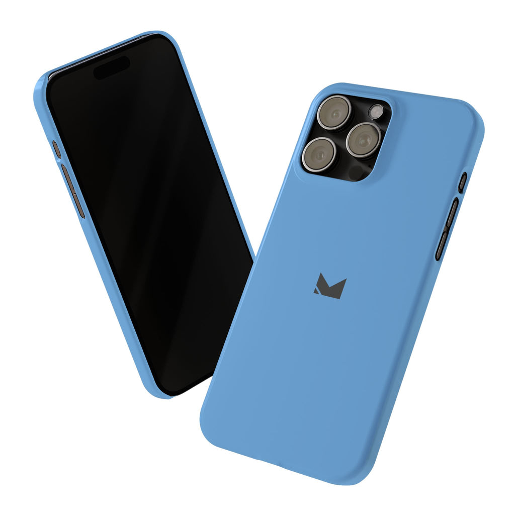 Light Blue — Slim Matte Protective Phone Case (Compatible with iPhone only)