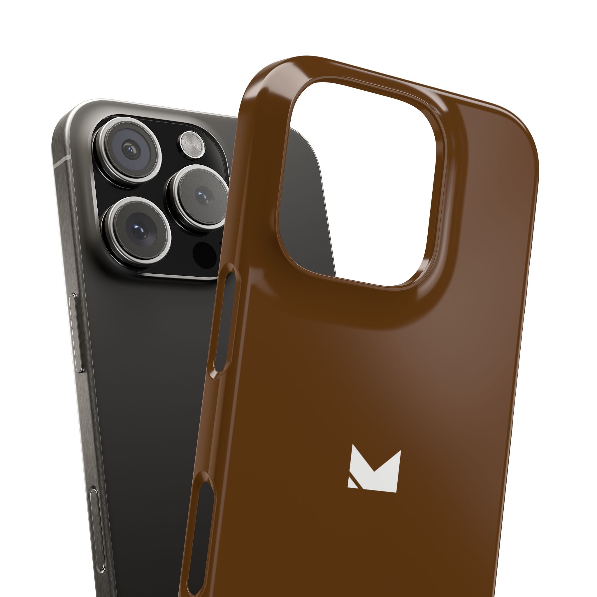 Brown — Slim Matte Protective Phone Case (Compatible with iPhone only)
