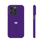 Purple — Slim Matte Protective Phone Case (Compatible with iPhone only)