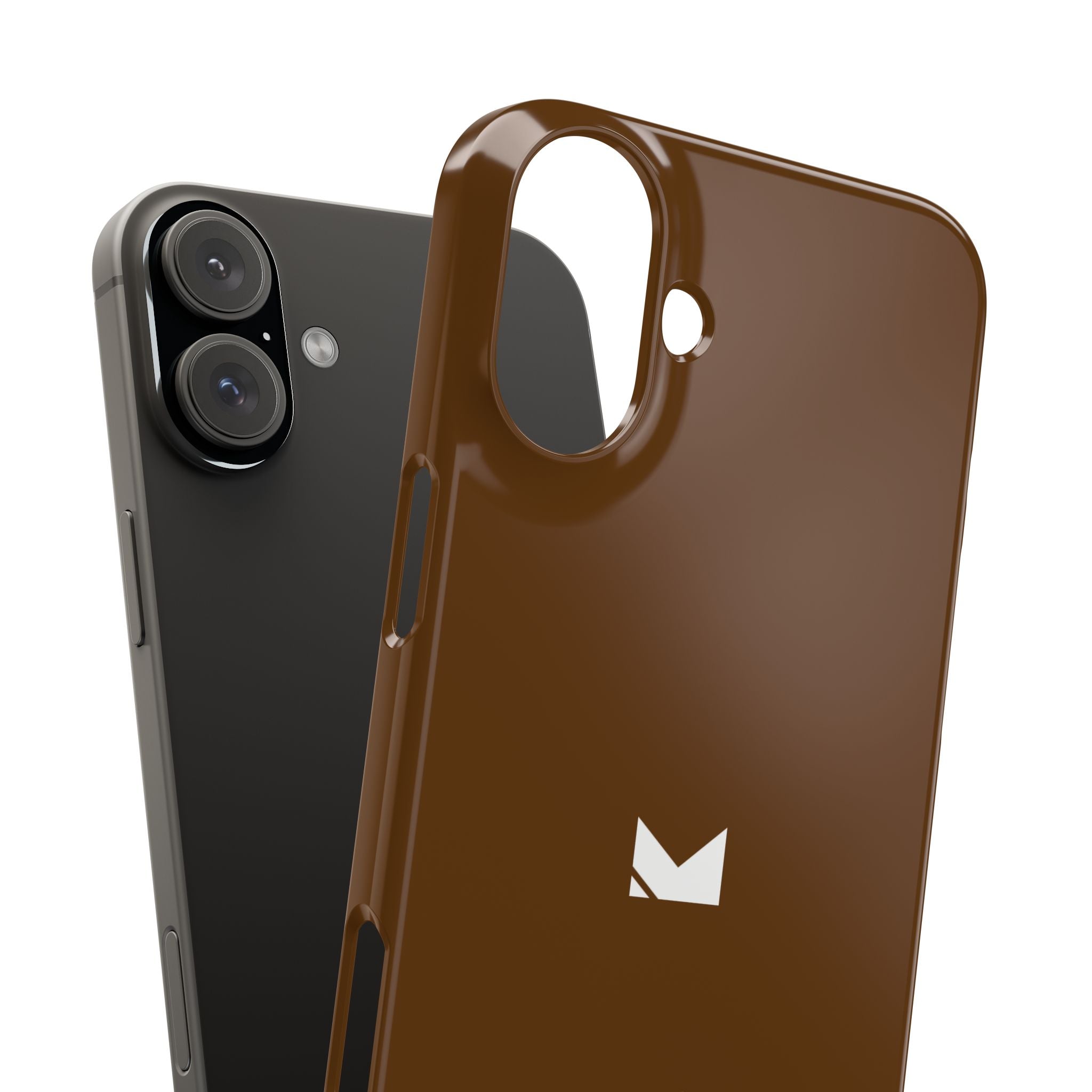 Brown — Slim Matte Protective Phone Case (Compatible with iPhone only)