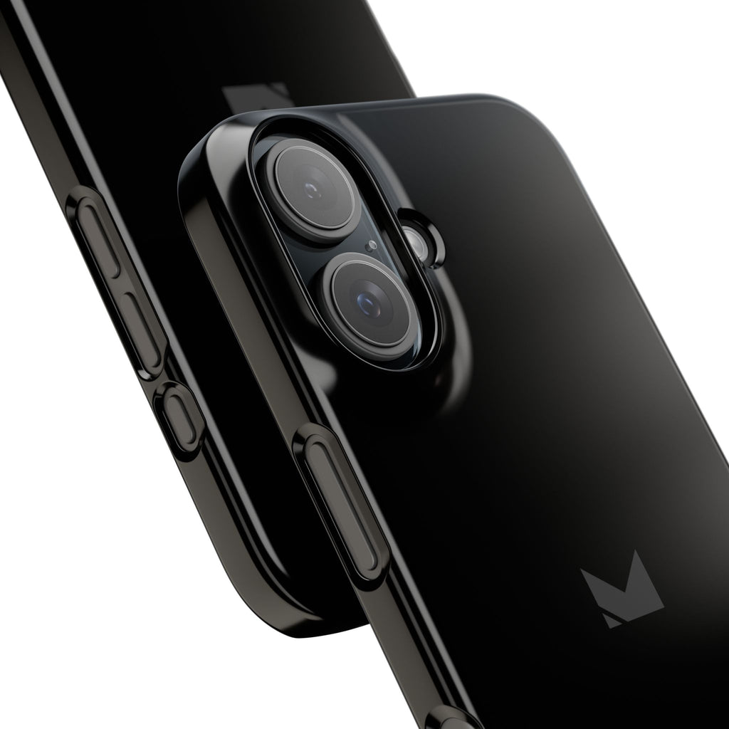 Black — Slim Matte Protective Phone Case (Compatible with iPhone only)