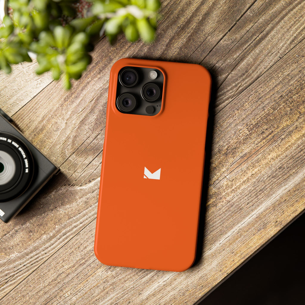 Orange — Slim Matte Protective Phone Case (Compatible with iPhone only)