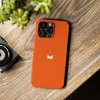 Orange — Slim Matte Protective Phone Case (Compatible with iPhone only)