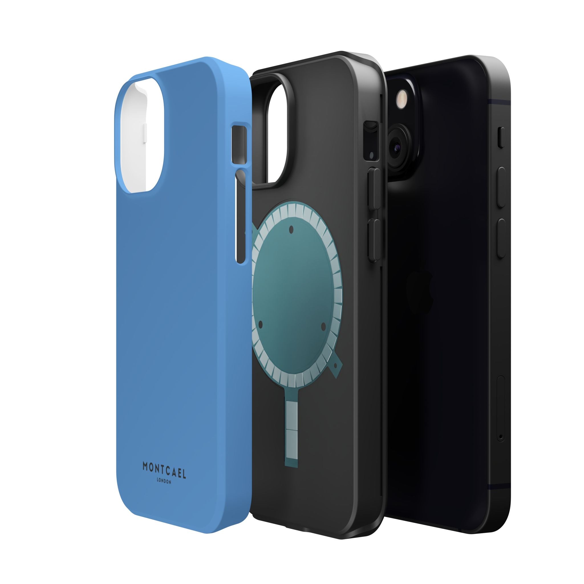 Light Blue — Magnetic Impact-Resistant Phone Case — Slim Shockproof MagSafe-Compatible (Compatible with iPhone and Samsung only)